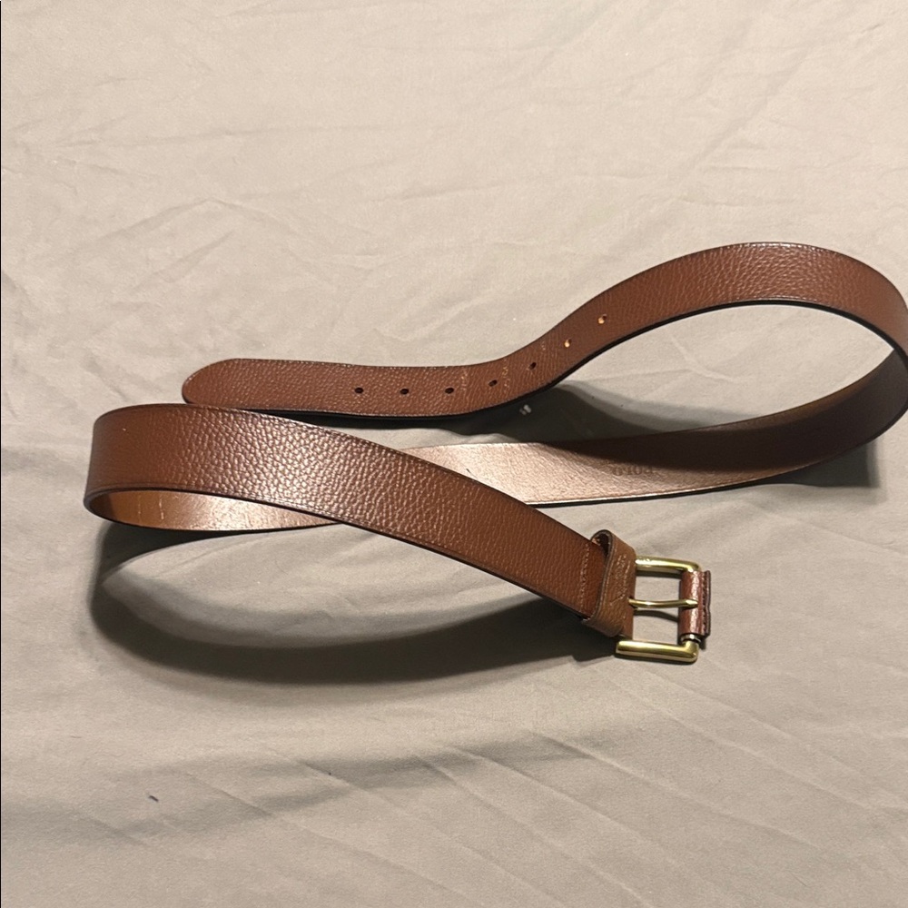 Polo Ralph Lauren Tan Leather Belt